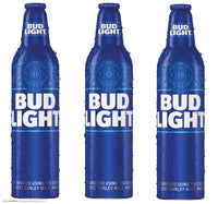 Bud Light Aluminum Bottle Three Sided Bollard Sign