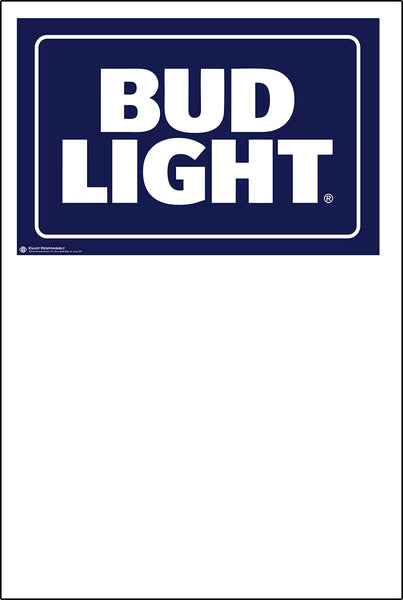 Bud Light Pole Sign (25 per pkg.) - 32" x 48"
