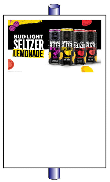 Bud Light Seltzer Lemonade Pole Sign (25 per pkg.) - 32" x 48"