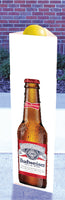 Budweiser Bottles Three Sided Bollard Sign