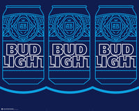 Bud Light Can Three Sided Bollard Sign