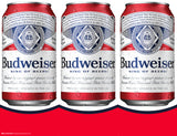 Budweiser Can Three Sided Bollard Sign
