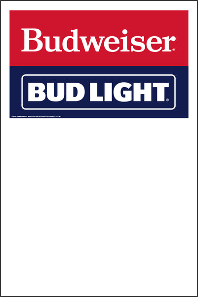Bud/Bud Light Pole Sign (25 per pkg.) - 32" x 48"