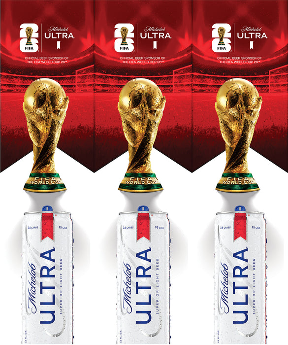 Michelob Ultra World Cup Three Sided Bollard Sign