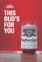 Budweiser This Bud's For You Banner 2' x 3'