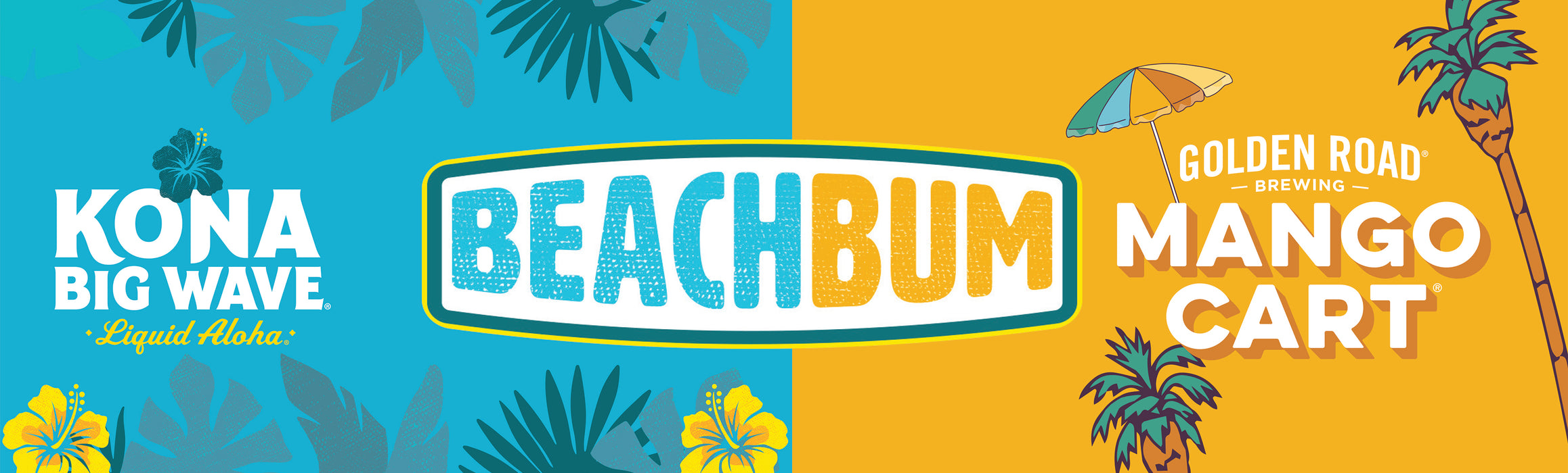 Kona Big Wave Beach Bum 14.5" x 48" Reinforced 13oz Vinyl Banner