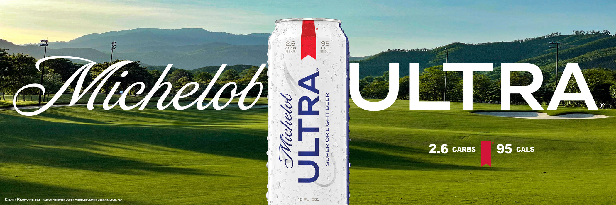 Michelob Ultra Golf Banner 14.5" x 48"