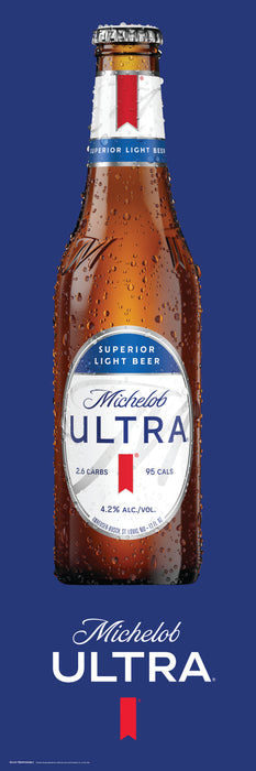 Michelob Ultra Bottle Banner 2' x 6'
