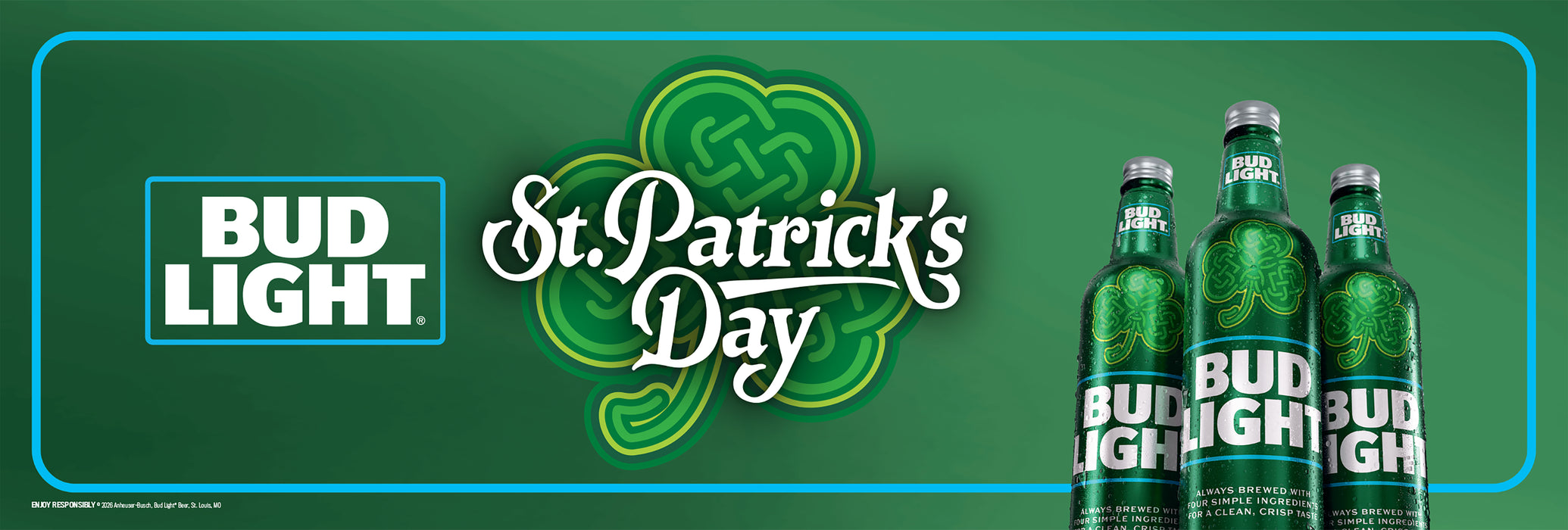 Bud Light Happy St Pats Banners