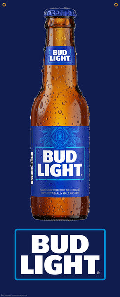 Bud Light Bottle Banner 2' x 6'