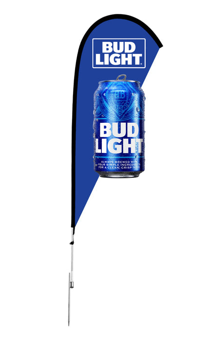 3D Die Cut Bud Light 9' Tear Drop Feather Kit