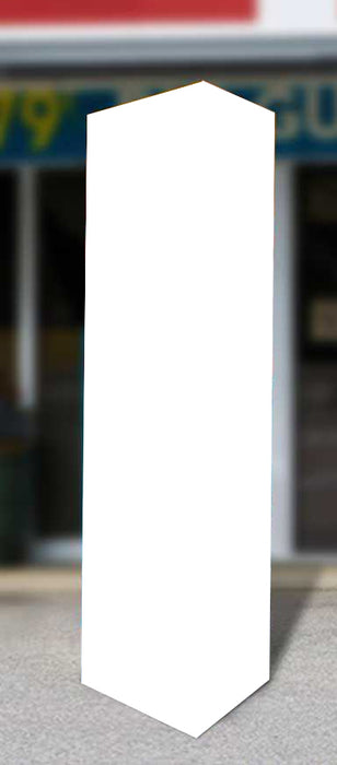 Blank 38" x 44" Three Sided Bollard Sign (12 per box)