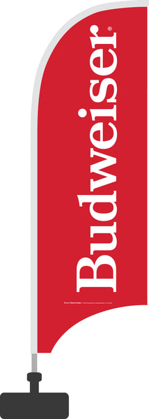 Budweiser 7.5' Sidewalk Solution Tail Feather Flag Kit