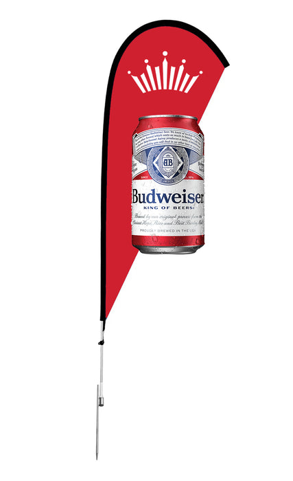 3D Die Cut Budweiser 9' Tear Drop Feather Kit