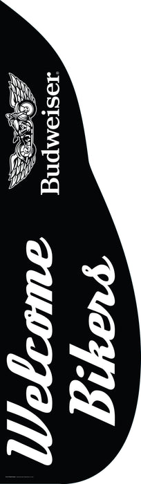 Budweiser Welcome Bikers Feather Dancer Flag Kits