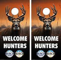 Busch/Busch Light Welcome Hunters Cornhole Wrap Decal