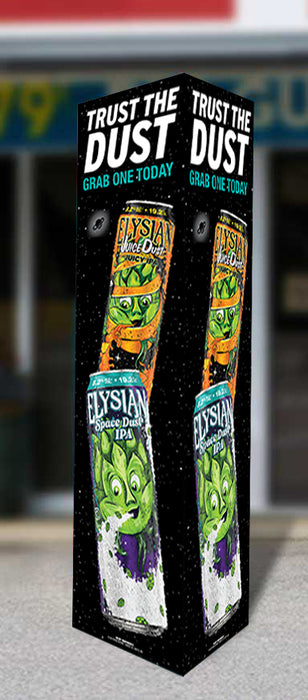 Elysian Trust The Dust Three Sided Bollard Sign