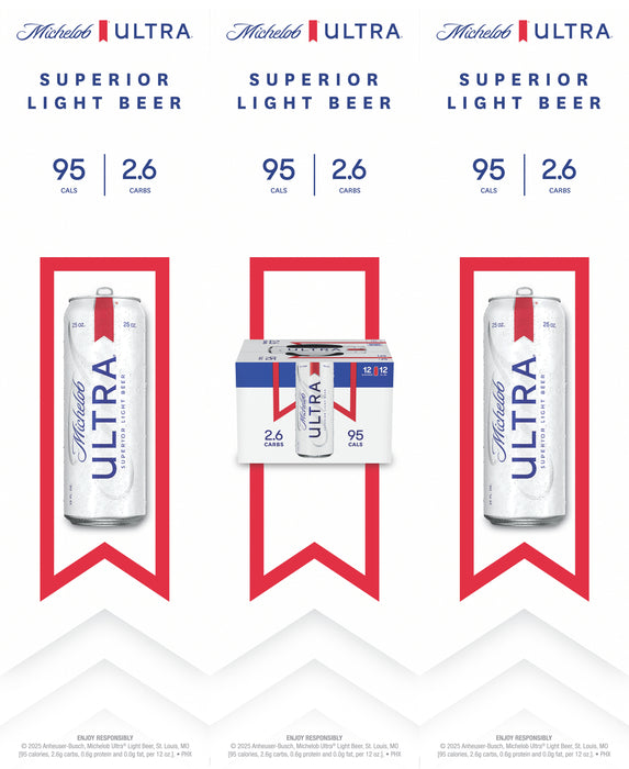 Michelob Ultra Three Sided Bollard Sign