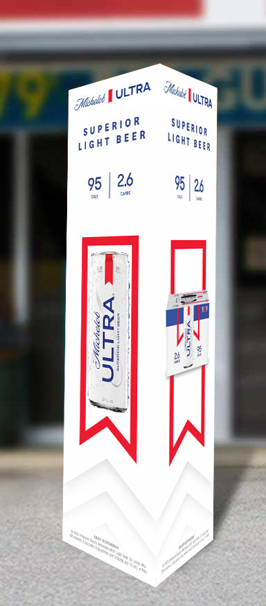 Michelob Ultra Pole Signs — Ripper Bud Web Store