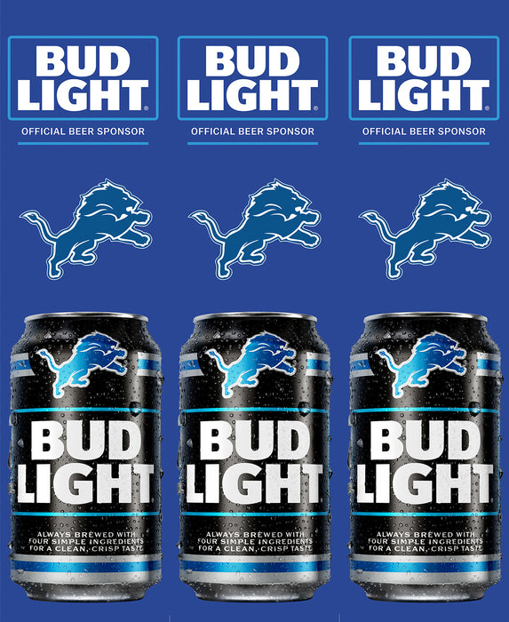 Bud Light Custom NFL Three Sided Bollard Sign