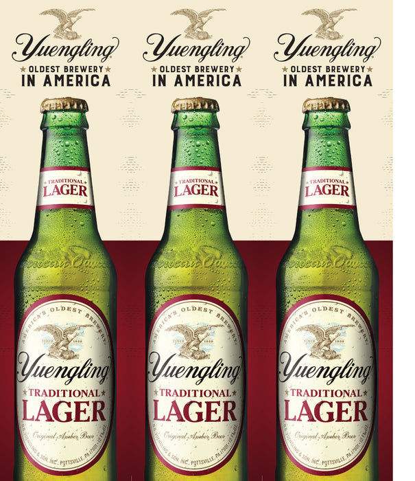 Yuengling Traditional Lager Three Sided Bollard Sign Customizable