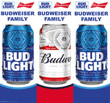 Bud/Bud Light Can Three Sided Bollard Sign