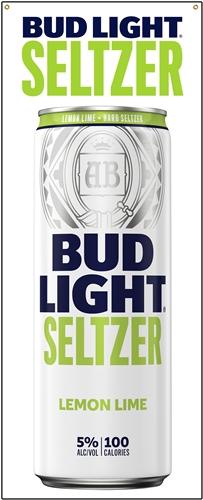 Bud Light Seltzer Lemon Lime 2' x 5' Banner