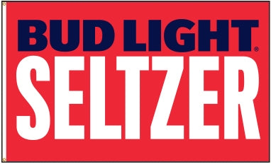 Bud Light Seltzer Strawberry Polyester Flags