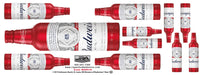 Budweiser Aluminum Bottle Wall Graphic Sheet 18" x 48"