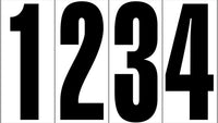 12" Black Number Decals (25 per pack)