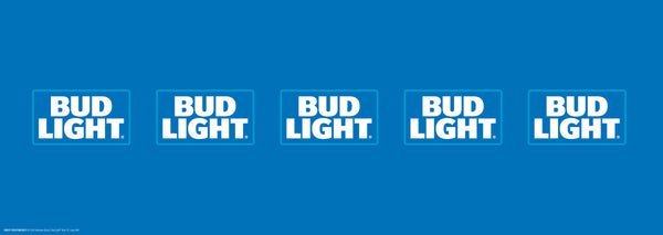 Bud Light Keg Wrap Decal 48" x 17"