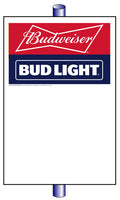 Bud/Bud Light Pole Sign (25 per pkg.) - 32" x 48"