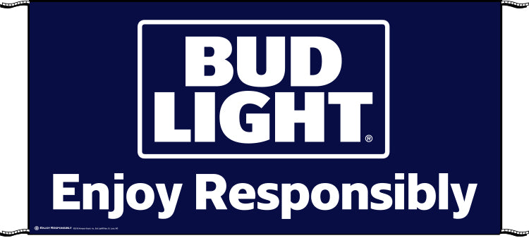 Bud Light Responsibility Matters 6' x 3'  Logo Banner