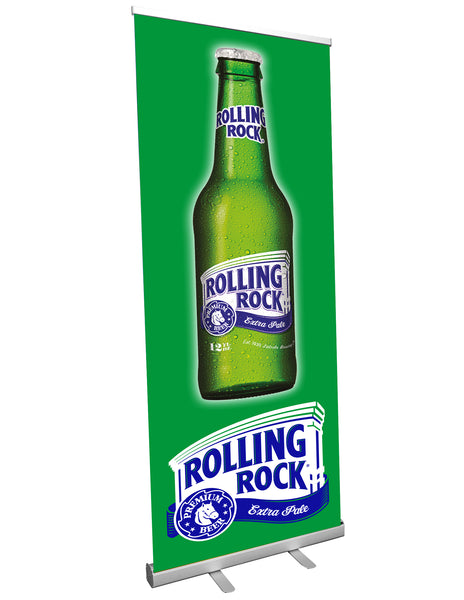 Rolling Rock Retractable Banner Stand 33" x 81"