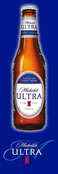 Michelob Ultra Bottle Banner 2' x 6'