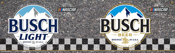 Busch Busch Light NASCAR Banner 14.5" x 48"