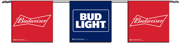 Bud/Bud Light Double Sided Pennant String