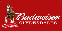 Budweiser Clydesdales 2' x 4' Banner