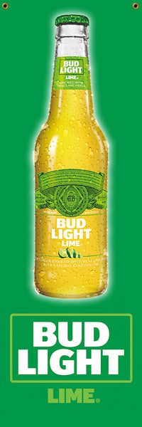 Bud Light Lime Bottle Banner 2' x 6'