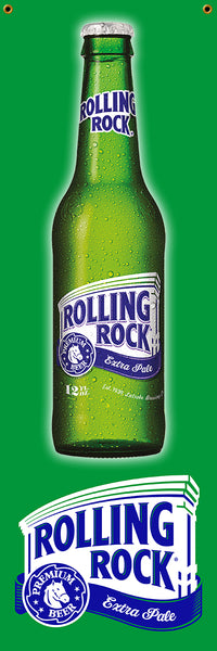 Rolling Rock Bottle Banner 2' x 6'