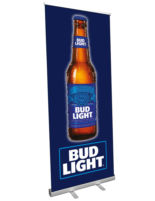 Bud Light Retractable Banner Stand 33" x 81"