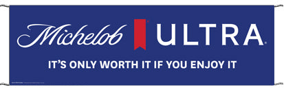 Michelob Ultra 10' X 3' Logo Banner