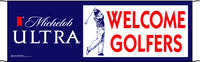 Michelob Ultra "Welcome Golfers" 6' x 2' Logo Banner