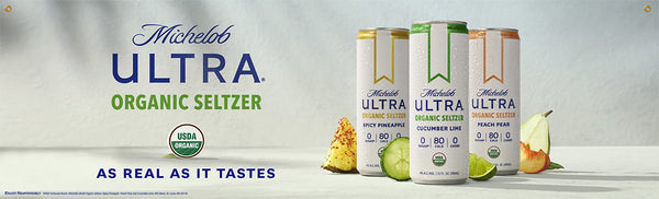 Michelob Ultra Organic Seltzer 14.5" x 48" Banner