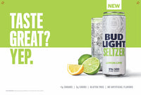 Bud Light Seltzer Lemon Lime 2' x 3' Banner