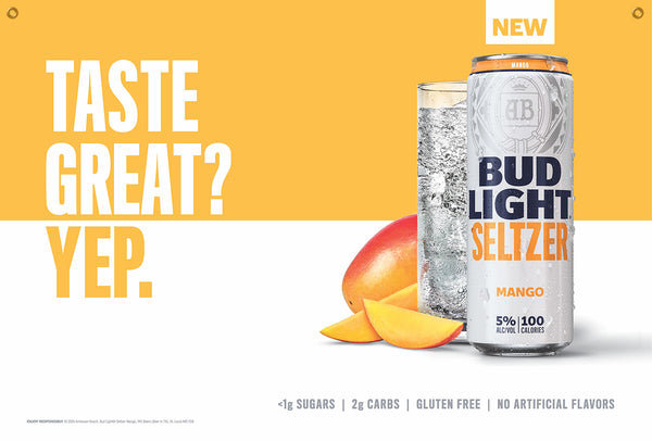 Bud Light Seltzer Mango 2' x 3' Banner