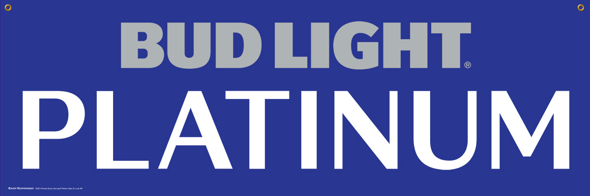 Bud Light Platinum Banner 16" x 48"