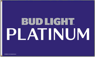 Bud Light Platinum Polyester Flags