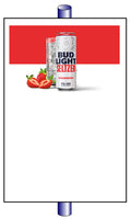 Bud Light Seltzer Strawberry Pole Sign (25 per pkg.) - 32" x 48"