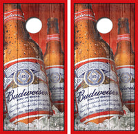 Budweiser Bottles Cornhole Wrap Decal